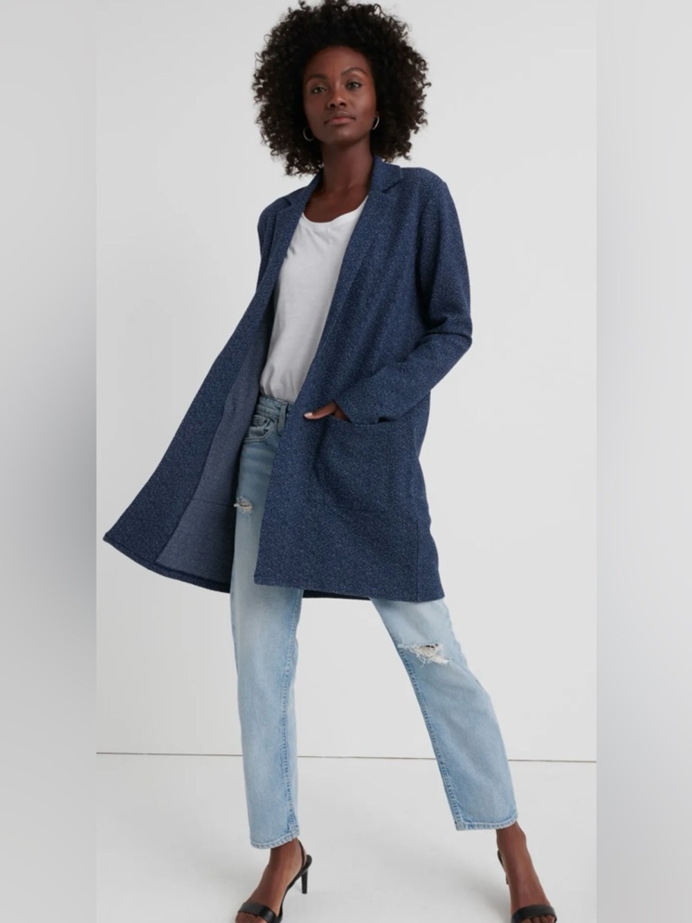 Lucky Brand sweater coat 34” long